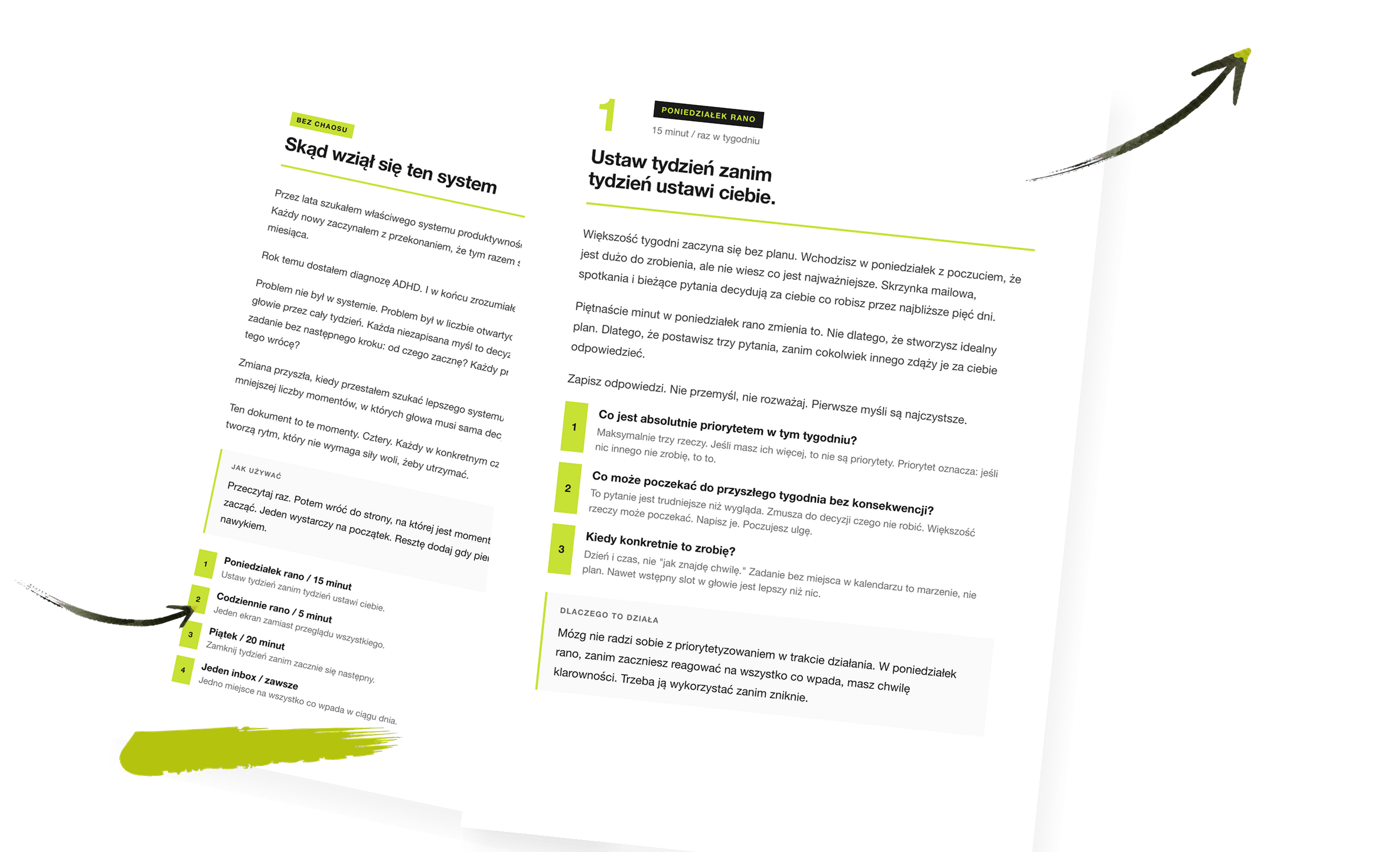 Okładka PDF: Mój system na chaotyczny tydzień